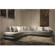 Allora Mid Century Left Hand Facing Sectional in Gray