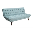 Allora Urban Mid Century Modern Tufted Living Room Sofa Bed in Blue