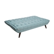 Allora Urban Mid Century Modern Tufted Living Room Sofa Bed in Blue