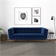 Allora Mid-Century Velvet Tufted Living Room Sofa in Navy Blue