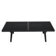 Allora Mid-Century Platform 4' Bench in Black