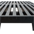 Allora Mid-Century Platform 4' Bench in Black