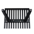 Allora Mid-Century Platform 4' Bench in Black