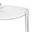NewTitle: Allora Plastic Clear Dining Side Chair Stackable Indoor Outdoor 32.25