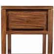 Allora Mid-Century Modern Wood End Table with Drawer in Natural Brown