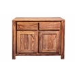 Allora Mid-Century Modern 2 Drawer 2 Door Sideboard in Natural Brown