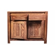 Allora Mid-Century Modern 2 Drawer 2 Door Sideboard in Natural Brown