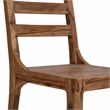 Allora Mid-Century Modern Sheesham Wood Dining Chair in Brown (Set of 2)