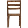 Allora Mid-Century Modern Sheesham Wood Dining Chair in Brown (Set of 2)