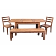 Allora Mid-Century Modern Sheesham Wood Dining Chair in Brown (Set of 2)
