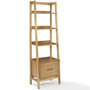 Allora 25&quot 4 Shelf Ladder Bookcase in Acorn