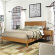 Allora Queen Panel Platform Bed in Acorn