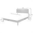 Allora Queen Panel Platform Bed in Acorn