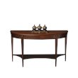 Allora Solid Rubber Wood Console Table in Cherry/Nutmeg