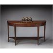Allora Solid Rubber Wood Console Table in Cherry/Nutmeg
