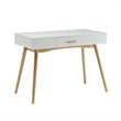 Allora 1-Drawer Rectangular Wood Home Office Desk in White