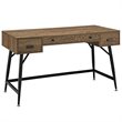 NewTitle: Allora Melamine Walnut Office Desk Rectangular Adjustable Foot Glides 23.5