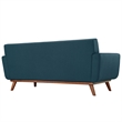 Allora Mid Century Modern Tufted Loveseat in Azure