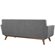 Allora Mid Century Modern Tufted Loveseat in Expectation Gray
