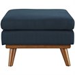 Allora Fabric Ottoman in Azure
