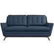 Allora Fabric Loveseat in Azure
