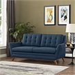 Allora Fabric Loveseat in Azure