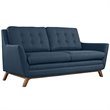 Allora Fabric Loveseat in Azure