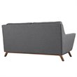 Allora Fabric Loveseat in Gray