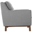 Allora Modern Finely Upholstered Fabric Loveseat in Expectation Gray