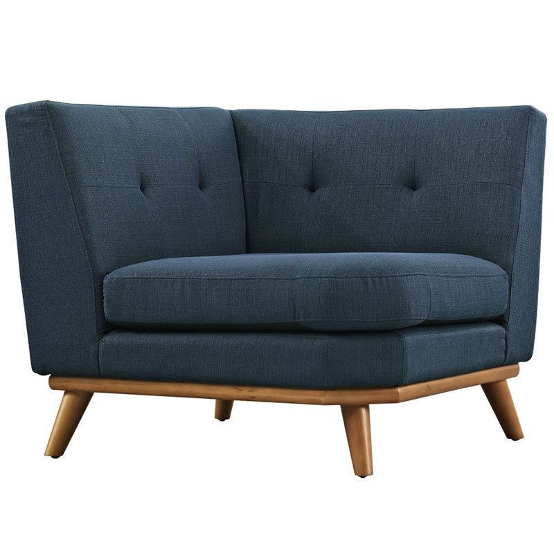 Allora Corner Accent Chair in Azure