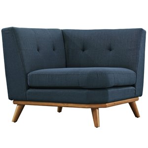 Allora Corner Accent Chair in Azure