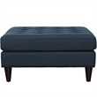 Allora Large Square Upholstered Ottoman in Azure