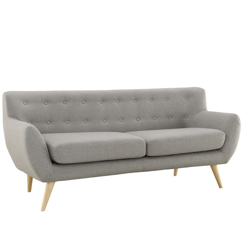 Allora 2 Piece Living Room Set in Light Gray