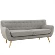 Allora 2 Piece Living Room Set in Light Gray