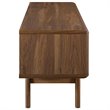 Modway Particleboard Walnut/White TV Stand Rectangular Adjustable 48