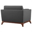 Allora Mid Century Modern Accent Chair in Gray