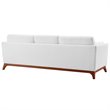 Allora Mid Century Modern Sofa in White