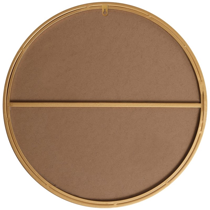 Allora Metal Brass Mirror Round Contemporary 18