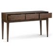 Allora Wooden Console Table in Walnut Brown