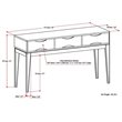Allora Wooden Console Table in Walnut Brown