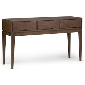 Allora Wooden Console Table in Walnut Brown