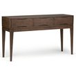 Allora Wooden Console Table in Walnut Brown