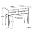Allora Wooden Hallway Console Table in Walnut Brown