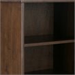 Allora 4 Shelf Wooden Bookcase in Walnut Brown