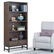 Allora 4 Shelf Wooden Bookcase in Walnut