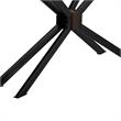 Allora Modern Wood Console Table in Brushed Coffee Bean Brown/Natural Black