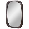 Allora Mid-Century Mirror in Dark Brown
