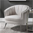 Allora Mid-Century Accent Chair in Light Tan