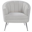 Allora Mid-Century Accent Chair in Light Tan