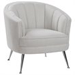 Allora Mid-Century Accent Chair in Light Tan